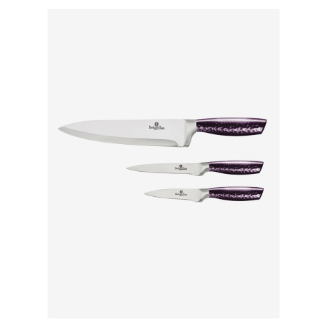 Súprava troch nerezových nožov BERLINGERHAUS Purple Eclipse Collection Berlinger Haus