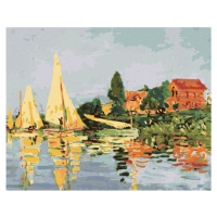 Diamantové maľovanie - REGATA V ARGENTEUIL (CLAUDE MONET) Rámovanie: vypnuté plátno na rám, Rozm