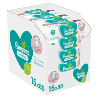 PAMPERS Sensitive Vlhčené Obrúsky 15 Balenia = 1200 ks