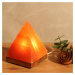 Soľná lampa Pyramída s podstavcom, jantárová