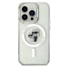 Karl Lagerfeld IML Glitter Karl and Choupette MagSafe Zadný Kryt pre iPhone 15 Pro Transparent