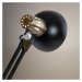 Čierna stolová lampa s kovovým tienidlom (výška 84 cm) Kristine - Kave Home