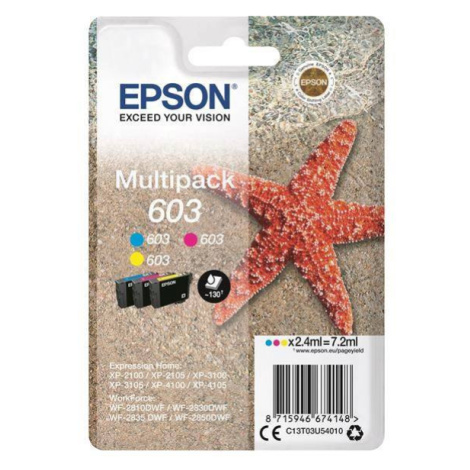 Atrament EPSON Multipack "Starfish" 3-farebný atrament 603