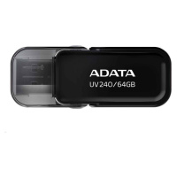 ADATA Flash Disk 64GB UV240, USB 2.0 Dash Drive, čierna