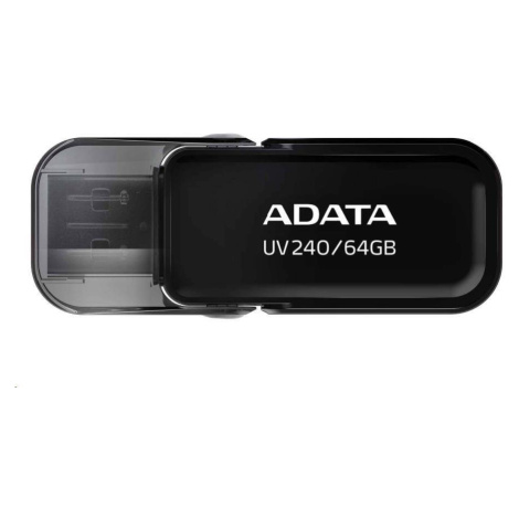 ADATA Flash Disk 64GB UV240, USB 2.0 Dash Drive, čierna