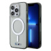 Kryt BMW iPhone 14 Pro 6.1" transparent hardcase Silver Ring MagSafe (BMHMP14LHCRS)