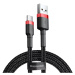 Kábel Baseus Cafule cable USB-C 3A 1m (Red+Black) (6953156278219)