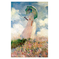 Reprodukcia obrazu Claude Monet - Woman with Sunshade, 45 × 30 cm