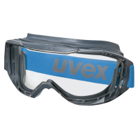 Uvex Panoramatické ochranné okuliare megasonic, šošovka číra, šedá/modrá, od 10 ks