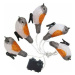 SLOVAKIA TREND RETAZ MAGICHOME VIANOCE A BIRD, 25X LED, IP44, 3XAA, OSVETLENIE, 5 VTACIKOV, 8091