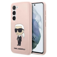 Kryt Karl Lagerfeld Samsung Galaxy S23 hardcase pink Silicone Ikonik (KLHCS23SSNIKBCP)