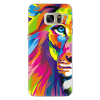 Silikónové puzdro iSaprio - Rainbow Lion - Samsung Galaxy S7 Edge