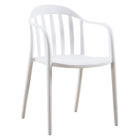 Plastová jedálenská stolička Minas biela