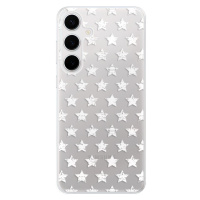 Odolné silikónové puzdro iSaprio - Stars Pattern - white - Samsung Galaxy S24+