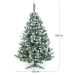 NABBI Christee 15 vianočný stromček 220 cm zelená / biela