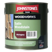 Johnstones Satin Woodstain - hrubovrstvová lazúra na drevo 2,5 l stredný dub