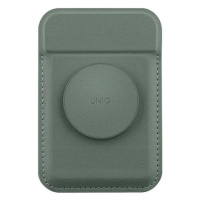 Peňaženka UNIQ Flixa magnetic card wallet with stand green MagSafe (UNIQ-FLIXA-LICHENGREEN)