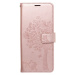 Diárové puzdro na Samsung Galaxy S22 5G Forcell MEZZO tree ružovozlaté