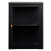 Čierna kovová vitrína 45x60 cm Carmel – Unique Furniture