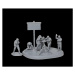 Wargames (WWII) military 6268 - German 120mm Mortar w/Crew (Snap Fit) (1:72)