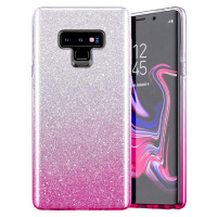 Silikónové puzdro na Samsung Galaxy A54 5G A546 Shine Bling ružovo-strieborné