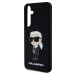 Karl Lagerfeld Liquid Ikonik NFT Silikónový Kryt pre Samsung Galaxy S24+, Čierny