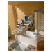 Drevená kúpelňa Dovetail Bathroom Set Tender Leaf Toys 6-dielna sada s komplet vybavením a dopln