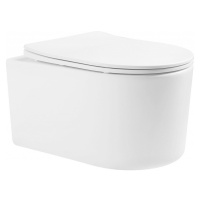 MEXEN/S - Sofia Závesná WC misa vrátane sedátka s slow-slim, duroplast, biela 30540300