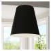 Čierne závesné svietidlo so skleneným tienidlom ø 50 cm Tresco - Nice Lamps