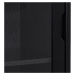 Čierna vitrína v dekore duba 72x145 cm A-Line – Actona
