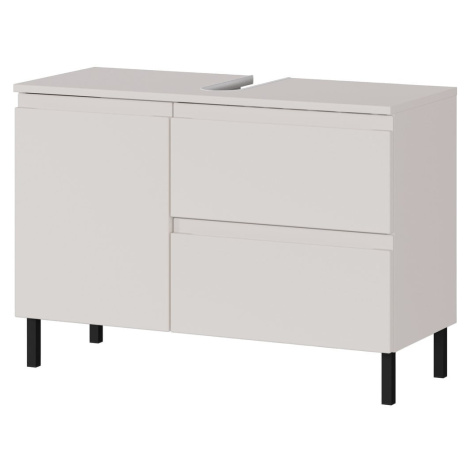 Krémová nízka skrinka pod umývadlo 80x56 cm Salinas – Germania
