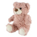 Medveď sediaci plyš 22cm ružový