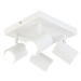 Inteligentné stropné svietidlo biele štvorcové vrátane 4 ks Wifi GU10 - Jeana