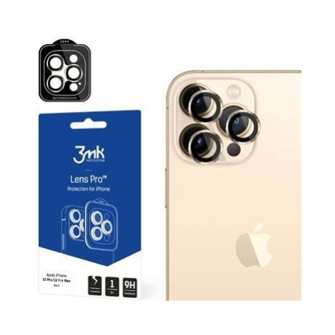 3mk Lens Protection Pro pre Apple iPhone 15 Pre Max, Dark Gold