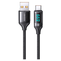 Nabíjací a dátový kábel USB, USB Type-C, 120 cm, 6000 mA, LED displej, rýchle nabíjanie, PD, vzo