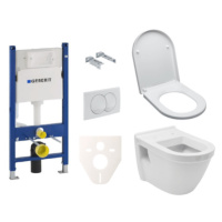 Závesný set WC VitrA Integra vč. sedátka + modul Geberit Duofix s tlačidlom Delta 20 biele SIKOG