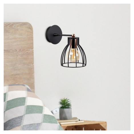 Nástenné svietidlo Kemah N-1238 1-light black/bronze