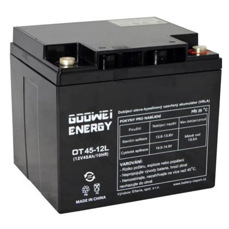 Trakčný olovený akumulátor 12V 45Ah GOOWEI ENERGY OTL45-12 DEEP CYCLE