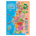 Puzzle Mapa Portugalska s monumentami Educa 150 dielov od 7 rokov