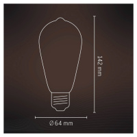 Calex Smart Rustic E27 ST64 LED 4,9W vlákno RGBW