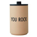 Béžový termo hrnček 350 ml You Rock – Design Letters