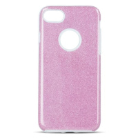 Silikónové puzdro na Apple iPhone 12 mini Glitter 3v1 ružové