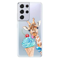 Odolné silikónové puzdro iSaprio - Love Ice-Cream - Samsung Galaxy S21 Ultra