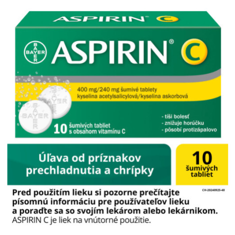 ASPIRIN-C 10 šumivých tabliet