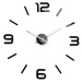 3D Nalepovacie hodiny DIY ADMIRABLE Sweep z5400G black, 80cm