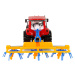 mamido Červený Traktor so Zhrnutím Fričný Pohon