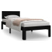 Rám postele čierny masívne drevo 75 × 190 cm Small Single, 810459