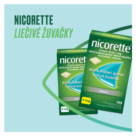 NICORETTE Classic gum 4 mg 105 žuvačiek