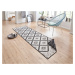 Kusový koberec Twin Supreme 103429 Malibu black creme – na ven i na doma - 120x170 cm NORTHRUGS 