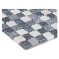Obklad mozaika Marmormix grau weiss 30x30